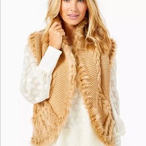 Lilly Pulitzer Faux Fur “Torini” vest